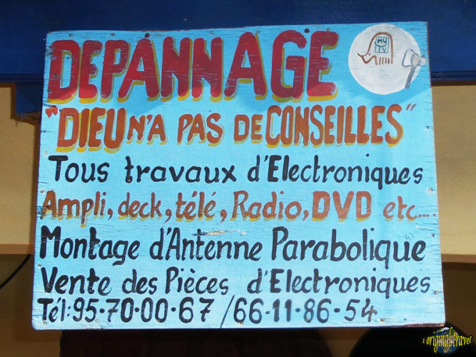 Depannage - Dieu n'a pas de conseilles - radio, télé, Grand Popo - bénin