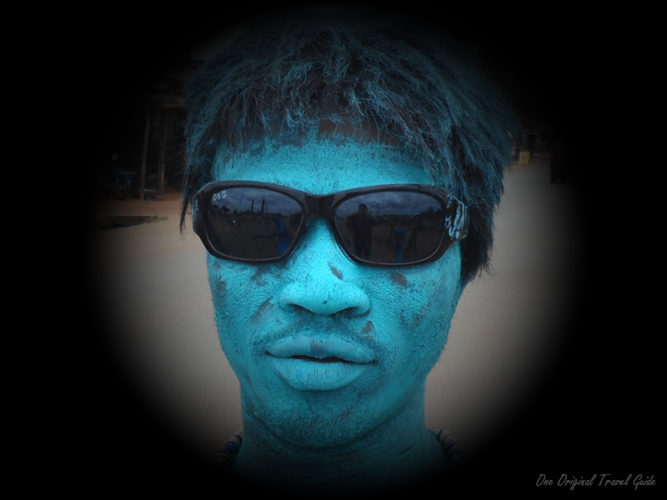 L'homme Bleu - Fidjerossé - Cotonou - bénin