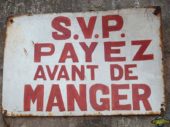 SVP Payez avant de Manger - Porto Novo - Bénin