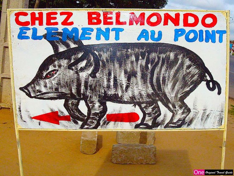 Boucherie "Chez Belmondo - Élément au point" Pahou - Bénin
