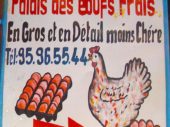 Vente d’œufs "Palais des eoufs frais" Calavi - Bénin
