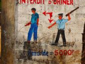 Interdit d'uriner "Amande = 5000 fr" Comé - Bénin