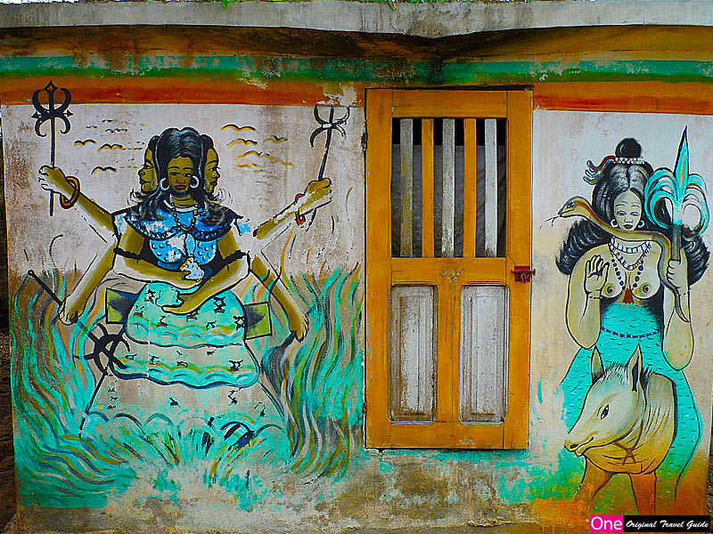 Peintures murales "Maison Fétiche" Bopa - Bénin