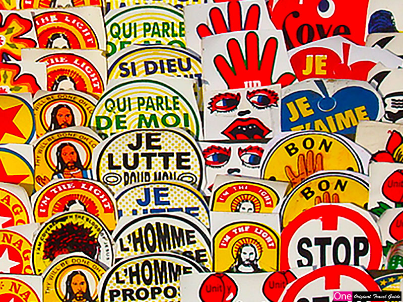 "Panneau vendeur d'auto collant" Hillacondji - Bénin