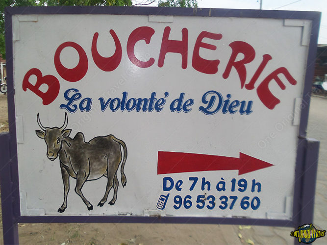 Boucherie charcuterie "La volonté de Dieu" Cotonou - Bénin