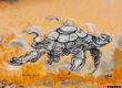 Tortue peinte graffiti